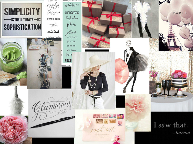 pistache and rose Mood Board {pistache and rose}