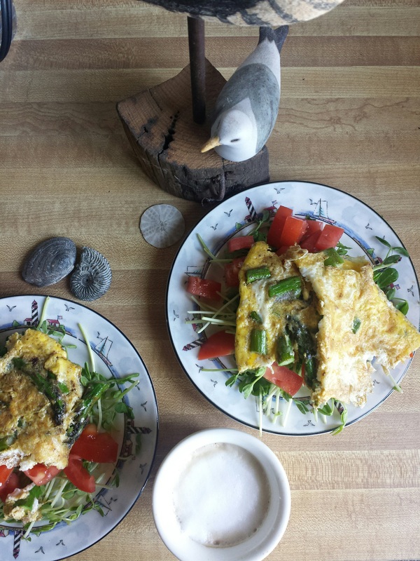 Omelet {pistache and rose}