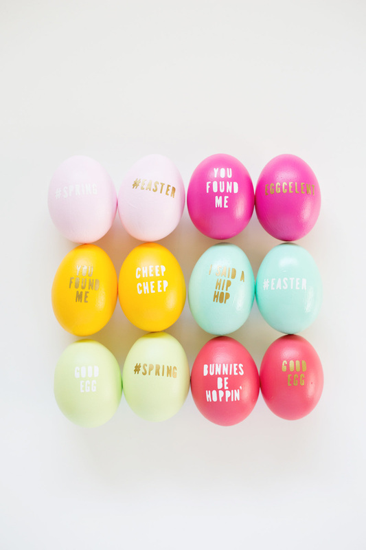 Typography Easter Eggs by Lovely Indeed